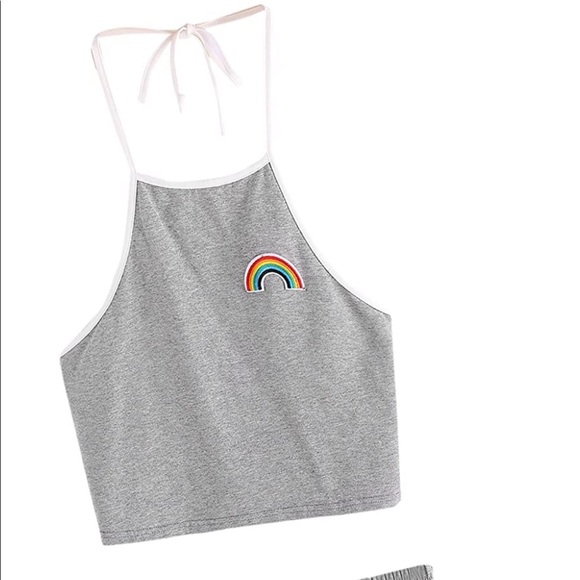 COPY - Women’s pride set crop top and shorts - Picture 2 of 4